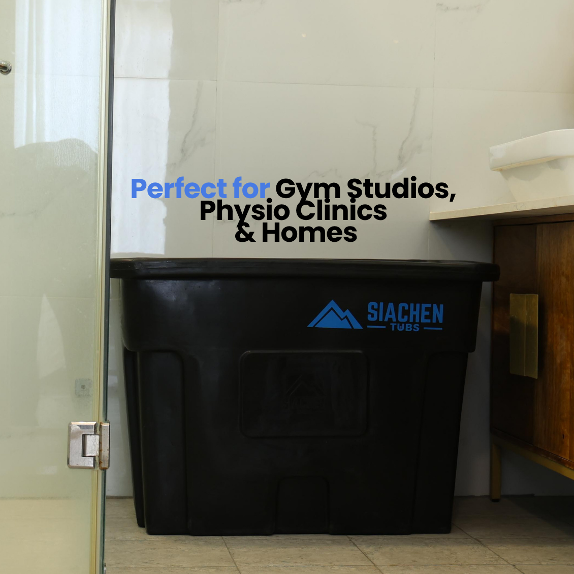 Ice bath setup for compact gyms, physio clinics, and homes – Siachen Tubs