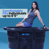 Ice bath for tall athletes up to 6’5″ – comfortable full-body immersion tub