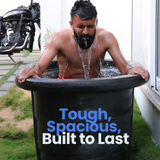 Tough, spacious ice bath tub built to last through daily commercial recovery use